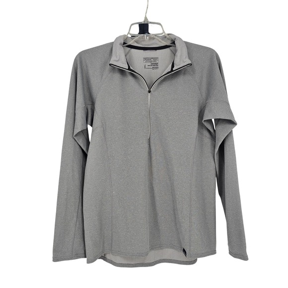 Patagonia Tops - Patagonia Capilene 1/4 Zip Pullover Womens M Gray‎ Baselayer Outdoor Hiking